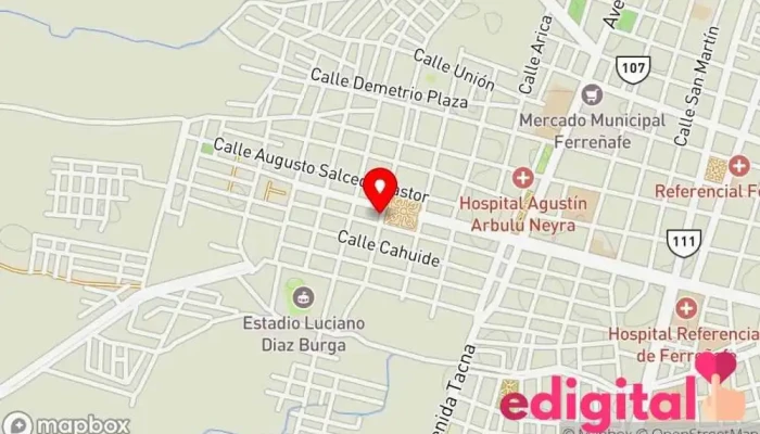 mapa de Botica El Nazareno Farmacia en Lambayeque