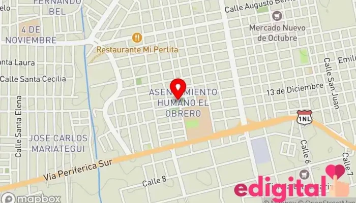 mapa de Botica El Obrero Farmacia en Sullana