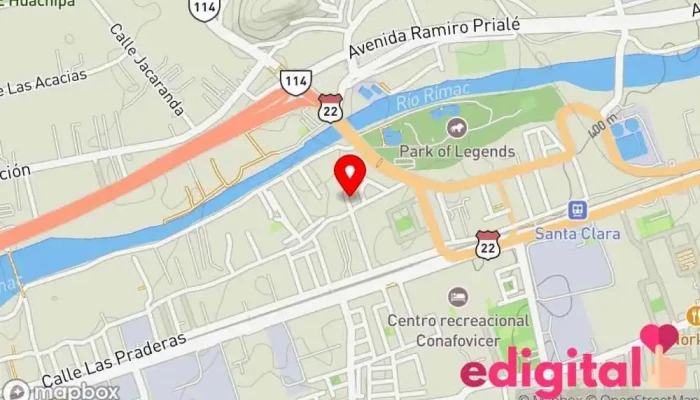 mapa de Botica El Paraíso Farmacia en Ate