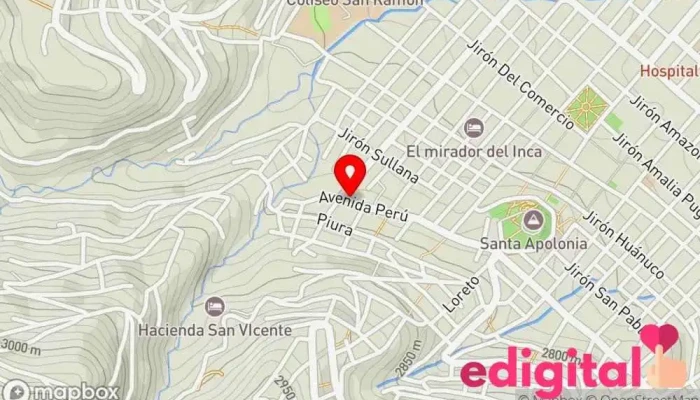 mapa de Botica El Sembrador Farmacia en Cajamarca