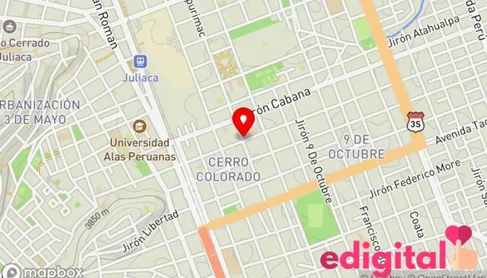 mapa de Botica Elifarma Farmacia en Juliaca