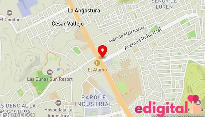 mapa de Botica E&M Farmacia en Ica
