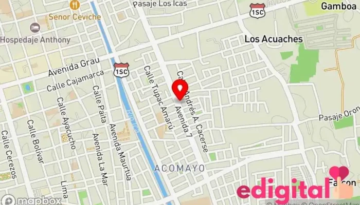 mapa de Botica Emanuel Farmacia en Ica