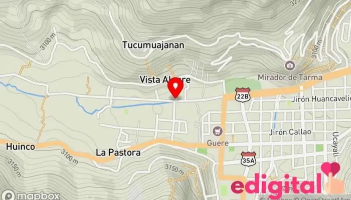 mapa de Botica Faby Farma Farmacia en Tarma