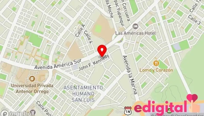 mapa de Botica Farma Plus Farmacia en Trujillo