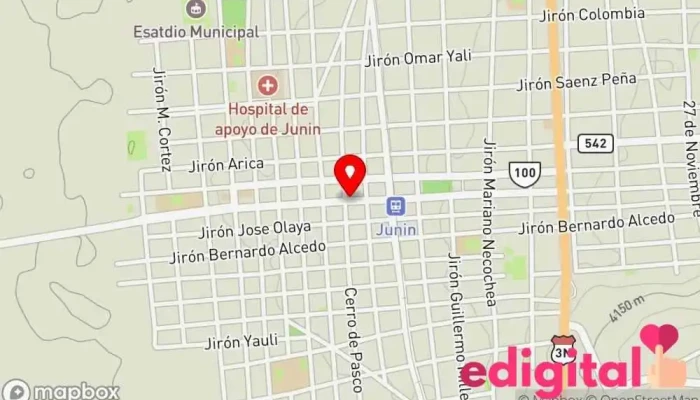 mapa de Botica Farma Salud Farmacia en Junín