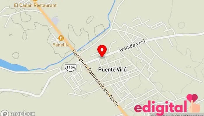 mapa de Botica Farma Saud Farmacia en Puente Virú