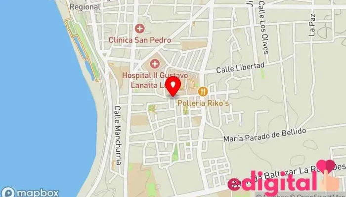 mapa de Botica FARMABBY Farmacia en Huacho