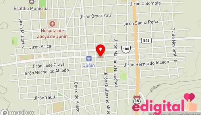 mapa de Botica Farmaceutica Gaby Farmacia en Junín