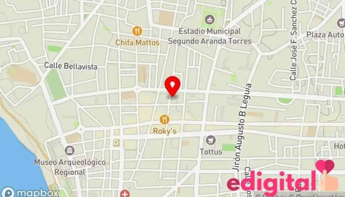 mapa de BOTICA FARMAGRAU Farmacia en Huacho