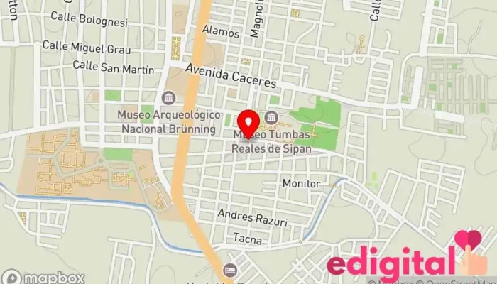 mapa de Botica Farmasalud Farmacia en Lambayeque