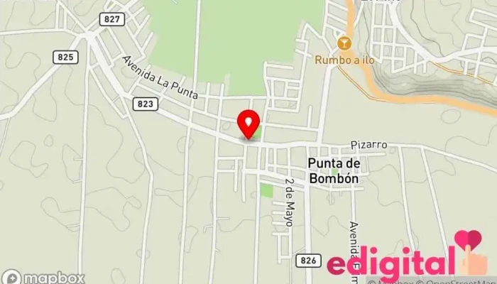 mapa de Botica Farmavida Sac Farmacia en Punta de Bombón