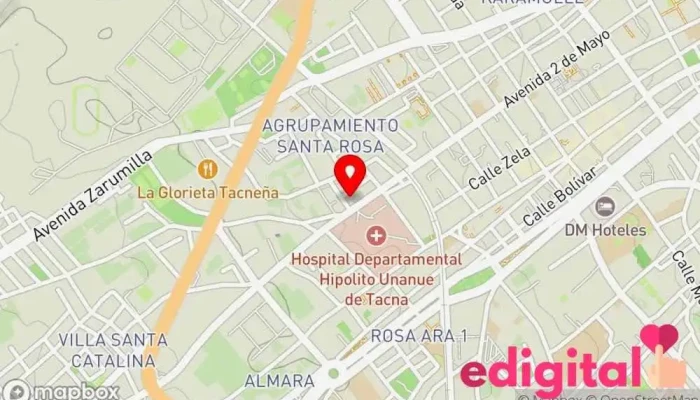 mapa de Botica Farmedic II Farmacia en Tacna