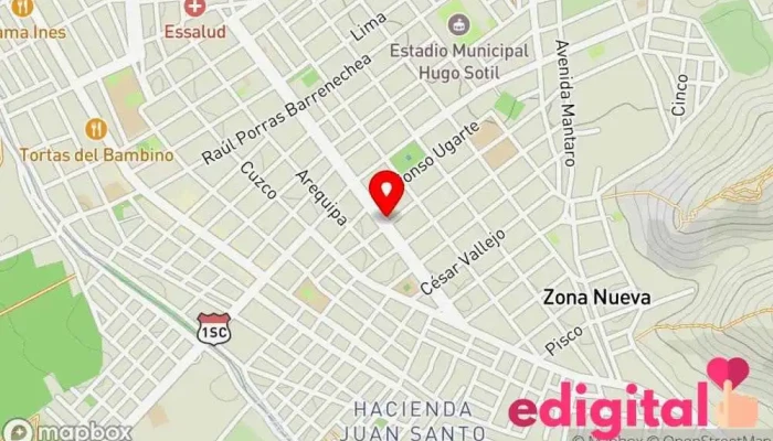 mapa de BOTICA FATIMA Farmacia en Ica