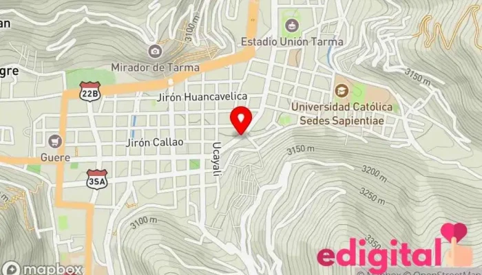 mapa de Botica Fe & Esperanza Farmacia en Tarma