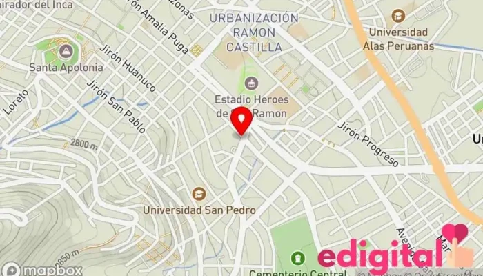 mapa de Botica Felicidad 55 Farmacia en Cajamarca