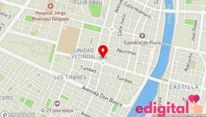 mapa de Botica Felicidad 80 Farmacia en Piura