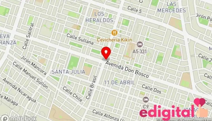 mapa de Botica Felicidad Farmacia en Piura