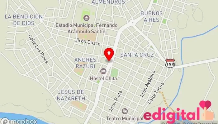 mapa de Botica Felicidad Farmacia en Tambo Grande