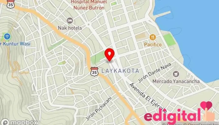 mapa de Botica Flores (Agente Interbank) Farmacia en Puno