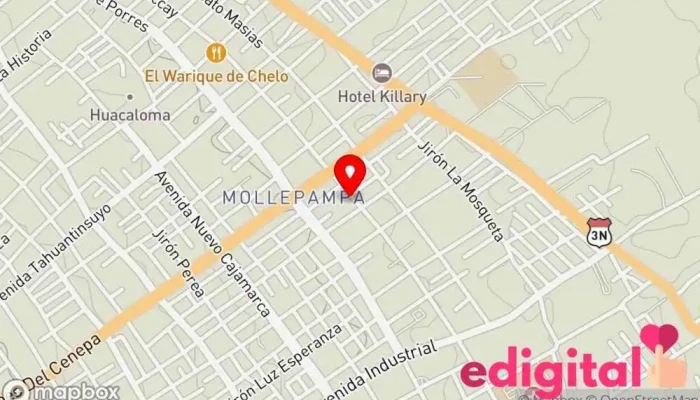 mapa de Botica Franco Farmacia en Cajamarca