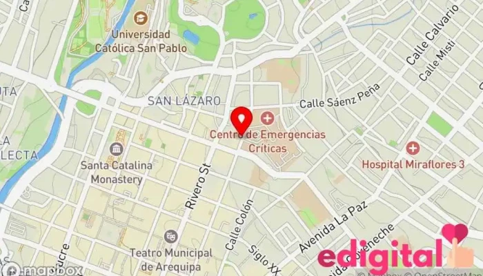 mapa de Botica Fray Pedro Urraca Farmacia en Arequipa