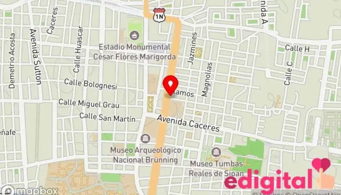 mapa de Botica Galeno Farmacia en Lambayeque