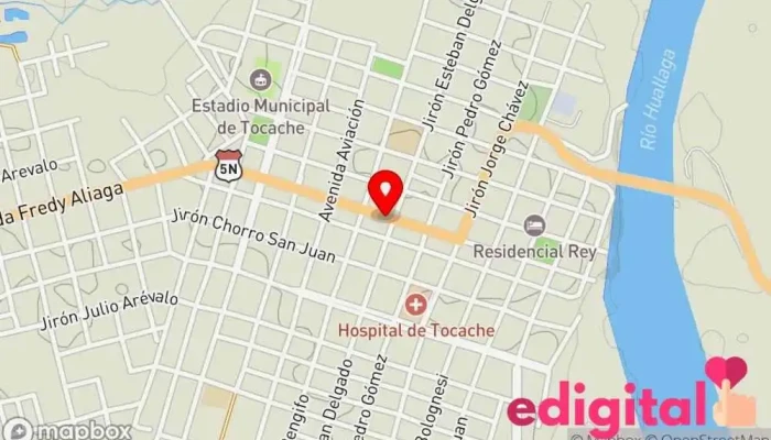 mapa de Botica Gladys Farmacia en Tocache