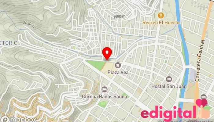 mapa de Botica Glinka Farma Farmacia en Huánuco