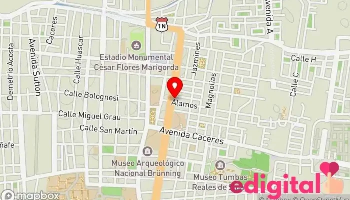 mapa de Botica Global Medic Peru Lambayeque Farmacia en Lambayeque