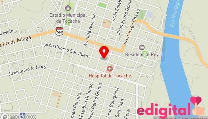 mapa de Botica GRUPO MILAGRO TOCACHE Farmacia en Tocache