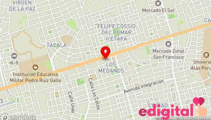 mapa de Botica Henry Farmacia en Piura