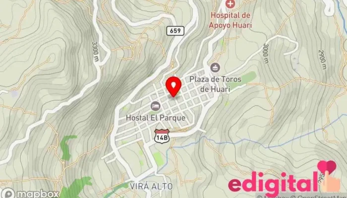 mapa de Botica HuariFarma Farmacia en Huari