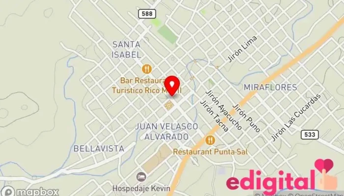 mapa de Botica Inkafarma Farmacia en Piura
