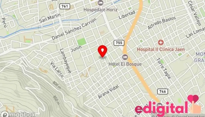 mapa de BOTICA INTIFARMA Farmacia en Jaén