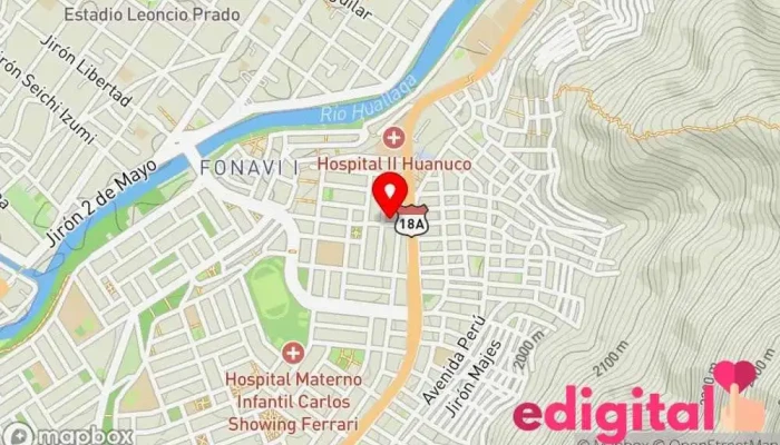 mapa de Botica intifarma Farmacia en Amarilis