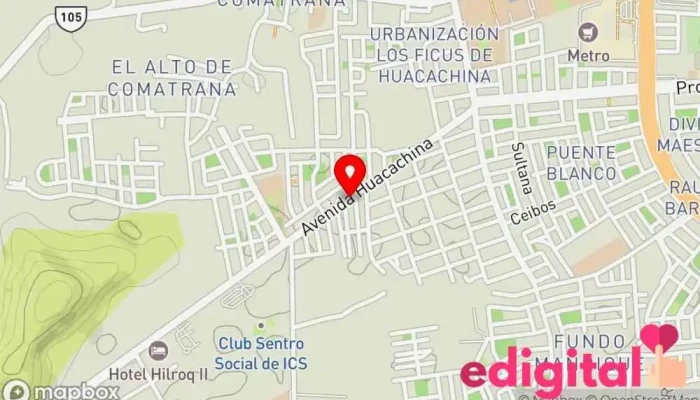 mapa de Botica IsaFarma Farmacia en Ica
