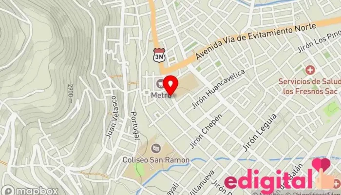 mapa de Botica J&C Farmacia en Cajamarca