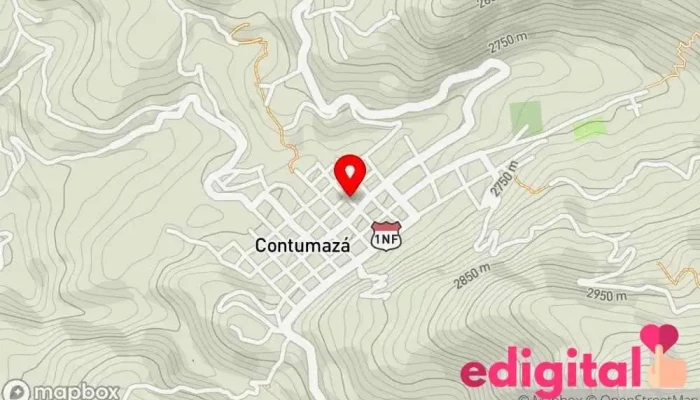 mapa de Botica J&C Farmacia en Contumazá
