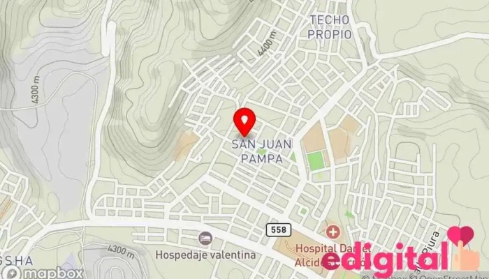 mapa de Botica jeshua Farmacia en Cerro De Pasco