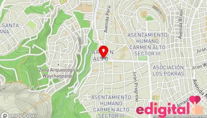 mapa de Botica jhordy Farmacia en Ayacucho
