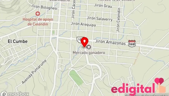 mapa de Botica Jhu Pharma Farmacia en Celendín