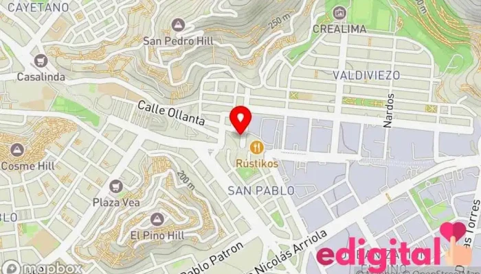 mapa de Botica Jomifarma Farmacia en San Luis