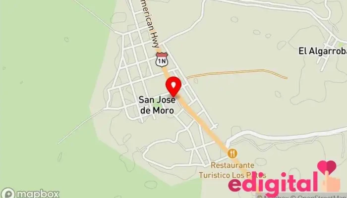mapa de Botica Kristalfarma Farmacia en San Jose de Moro
