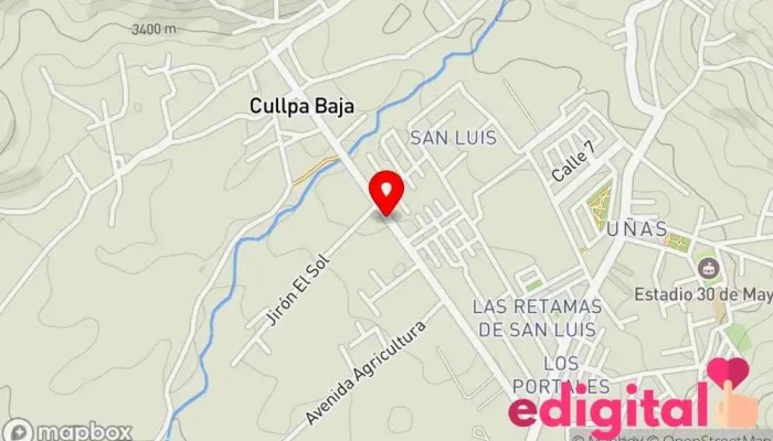 mapa de BOTICA KRUZFARMA.. AGENTE MULTIBANCOS Farmacia en Huancayo