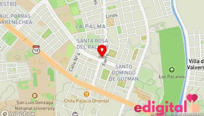 mapa de Botica L & O Farmacia en Ica