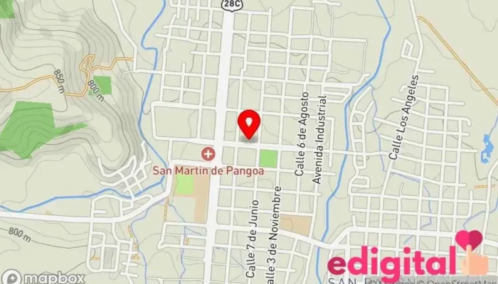 mapa de Botica La Confianza Farmacia en San Martín de Pangoa