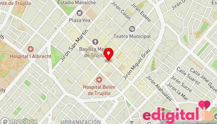 mapa de Botica La Libertad Farmacia en Trujillo