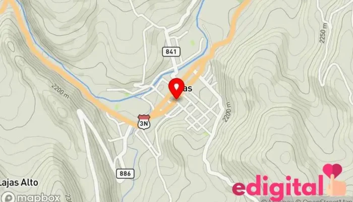 mapa de Botica LAJAS Farmacia en José Gálvez