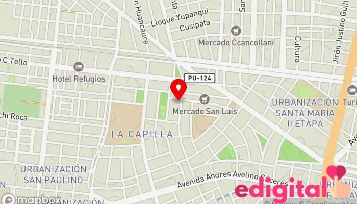 mapa de Botica Las Americas Farmacia en Juliaca